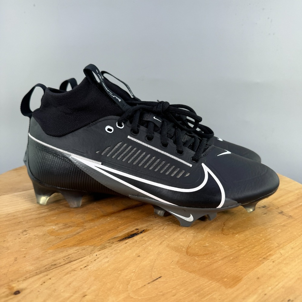 Nike Vapor Edge Pro 360 2 Mens Size 10.5 Football Cleats Black Iron Grey EUC